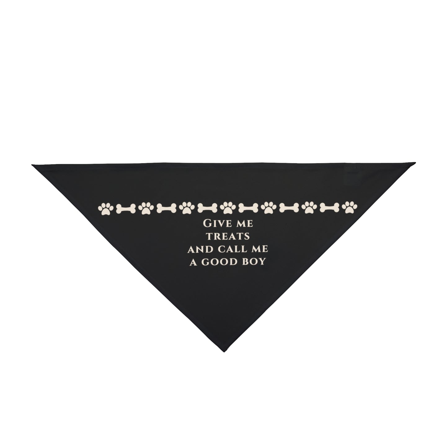 ‘Give me treats’ Pet Bandana