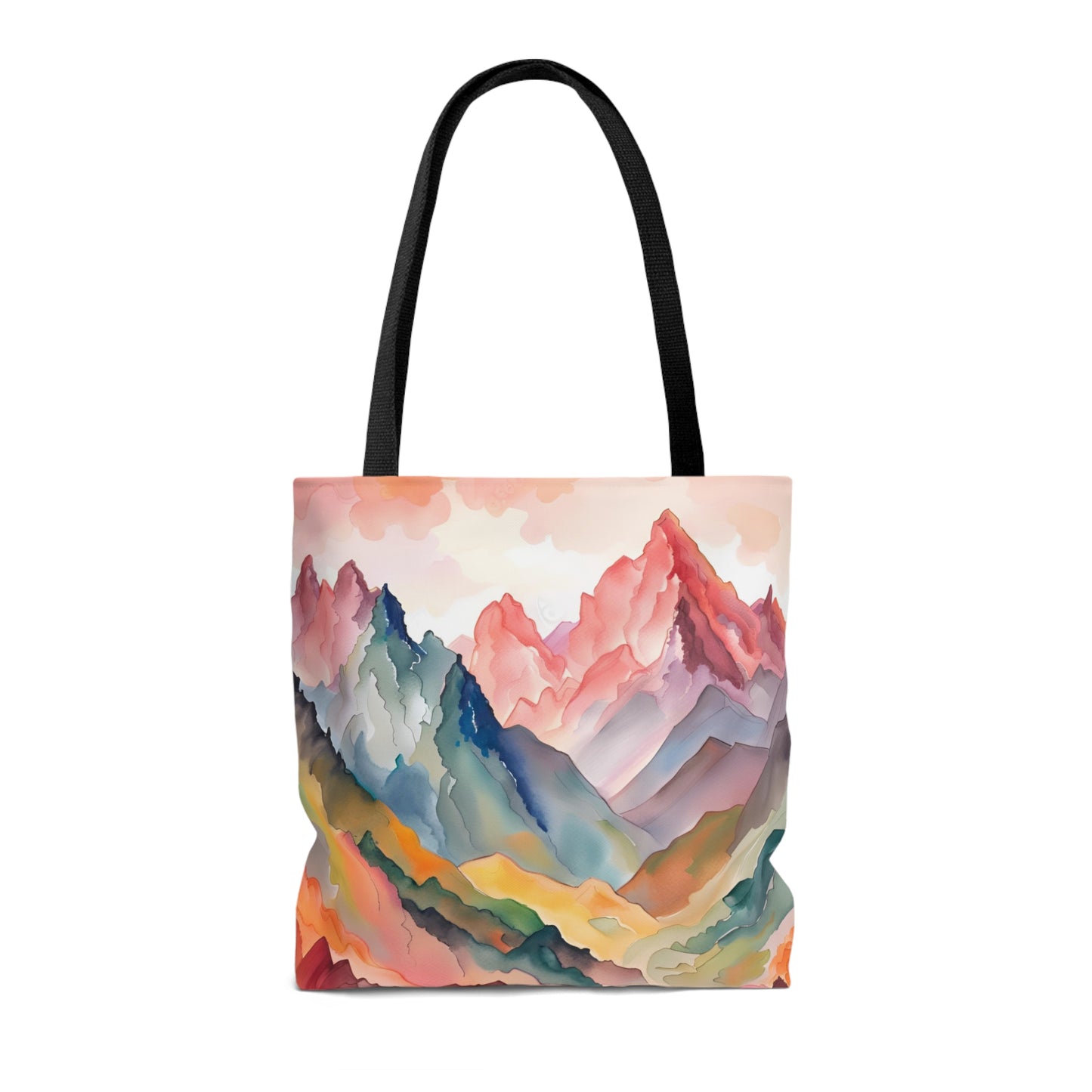 'Watercolor Mountains' Tote Bag