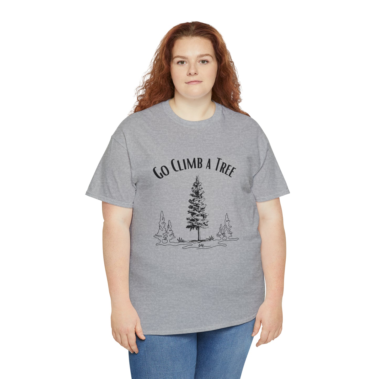 'Go Climb a Tree" Heavy Cotton Tee (Unisex)