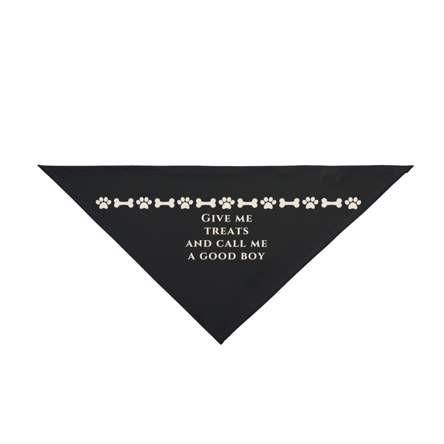 ‘Give me treats’ Pet Bandana