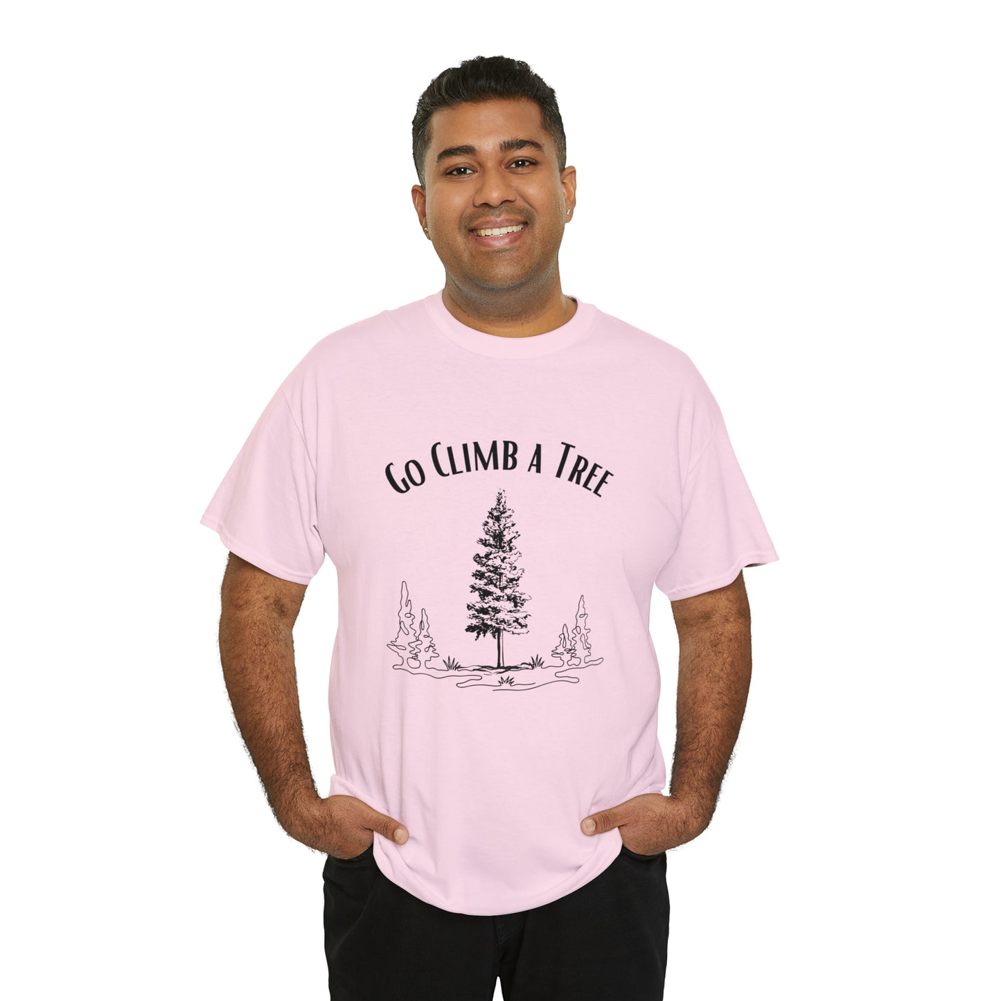 'Go Climb a Tree" Heavy Cotton Tee (Unisex)