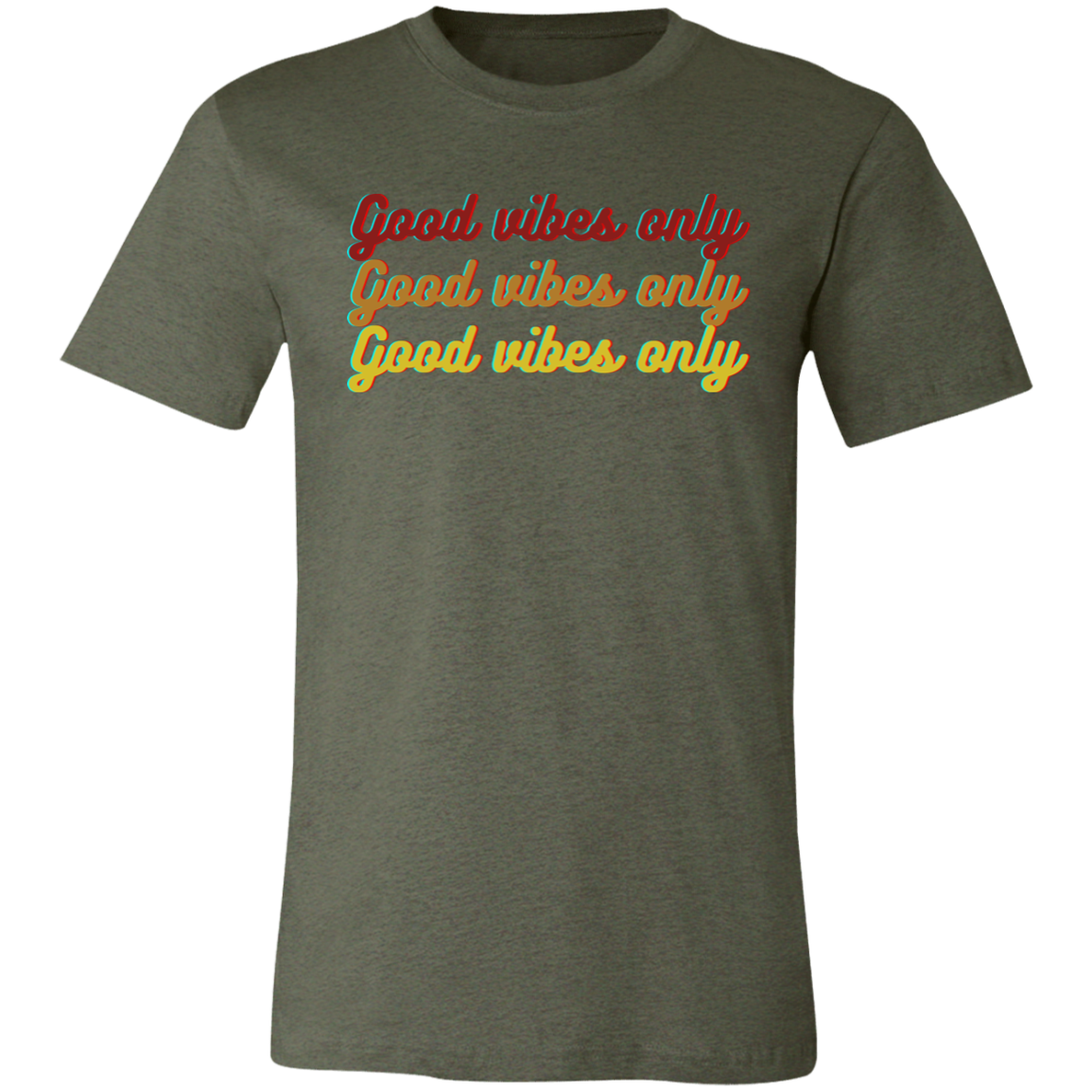 ‘Good Vibes Only’ Unisex Jersey Short-Sleeve T-Shirt