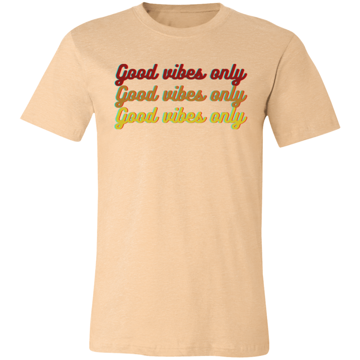 ‘Good Vibes Only’ Unisex Jersey Short-Sleeve T-Shirt