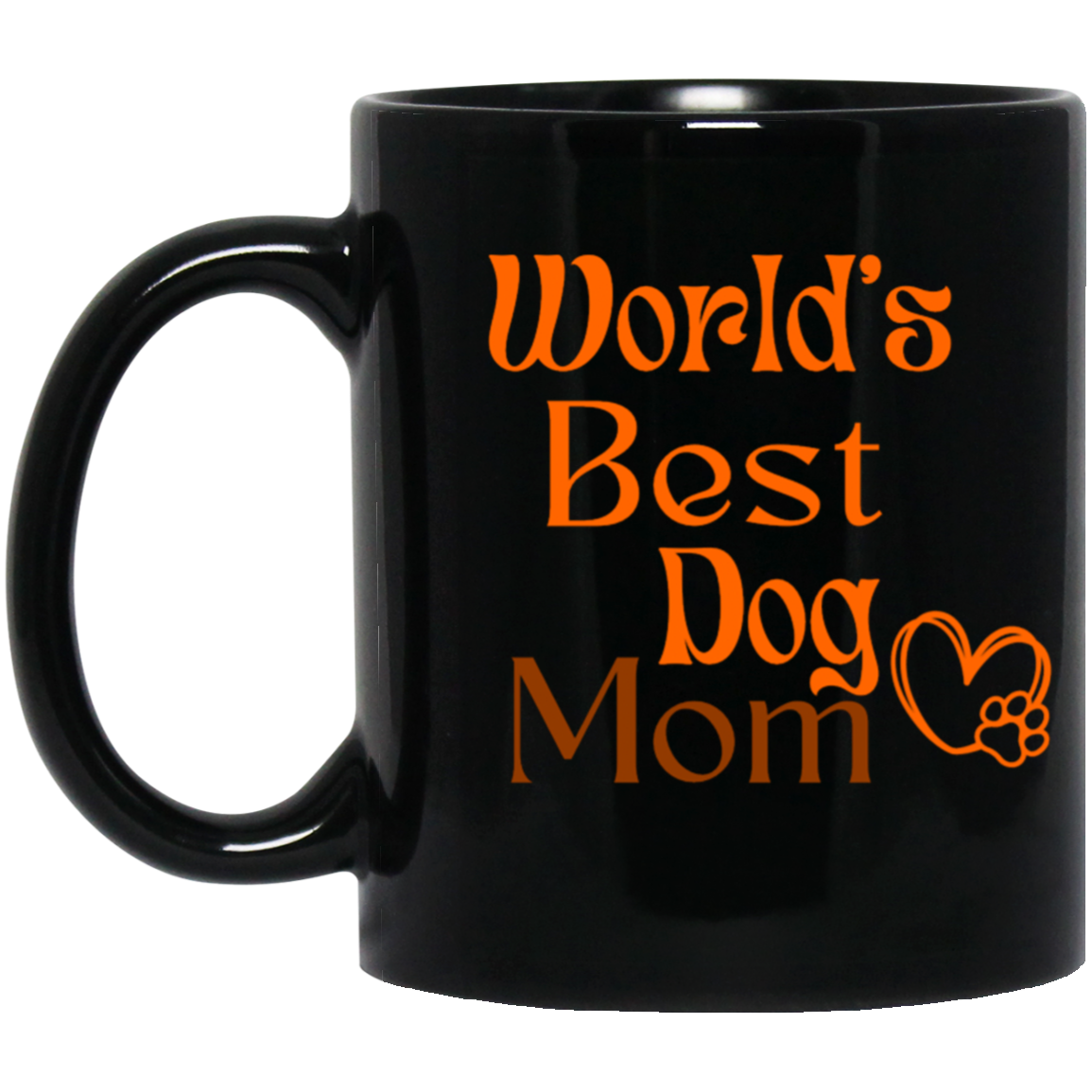 'World’s Best Dog Mom’ 11 oz. Black Mug