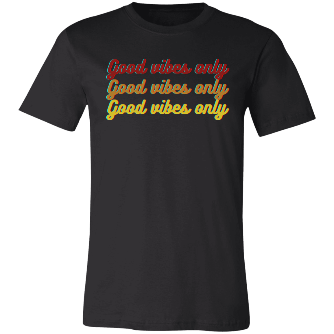 ‘Good Vibes Only’ Unisex Jersey Short-Sleeve T-Shirt