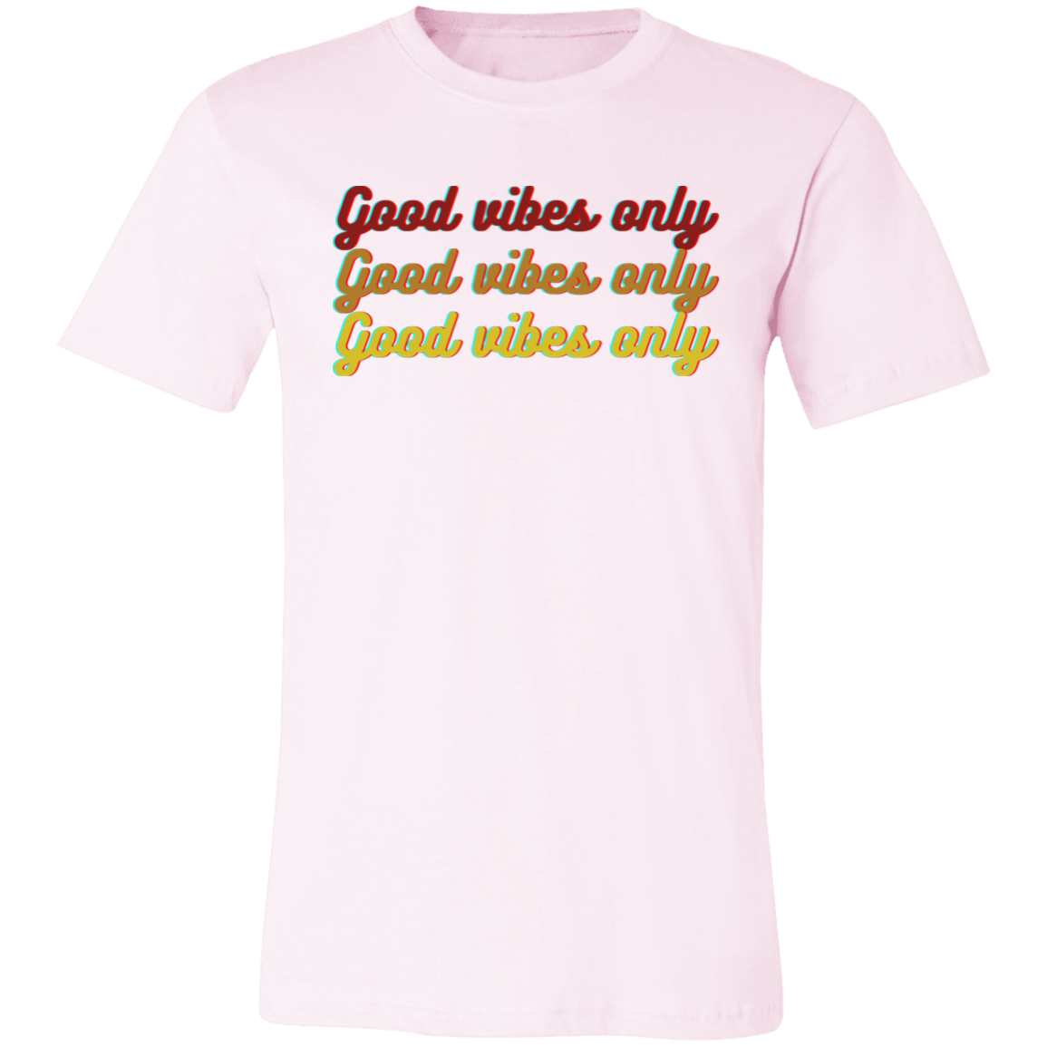‘Good Vibes Only’ Unisex Jersey Short-Sleeve T-Shirt