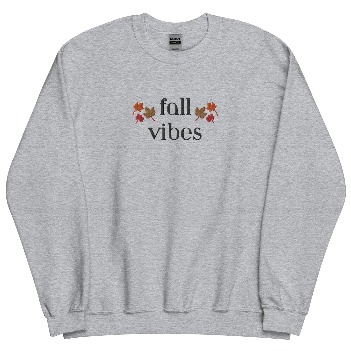 'Fall Vibes' Embroidered Sweatshirt