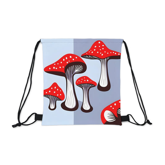 'Red Mushroom' Drawstring Bag