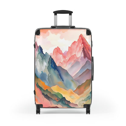 'Watercolor Mountains' Suitcase