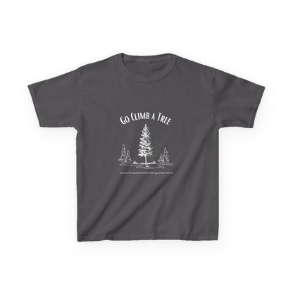Kids Tee — "Go Climb a Tree" Outdoor Adventure T-Shirt