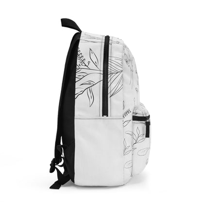 Minimalistic Floral Backpack