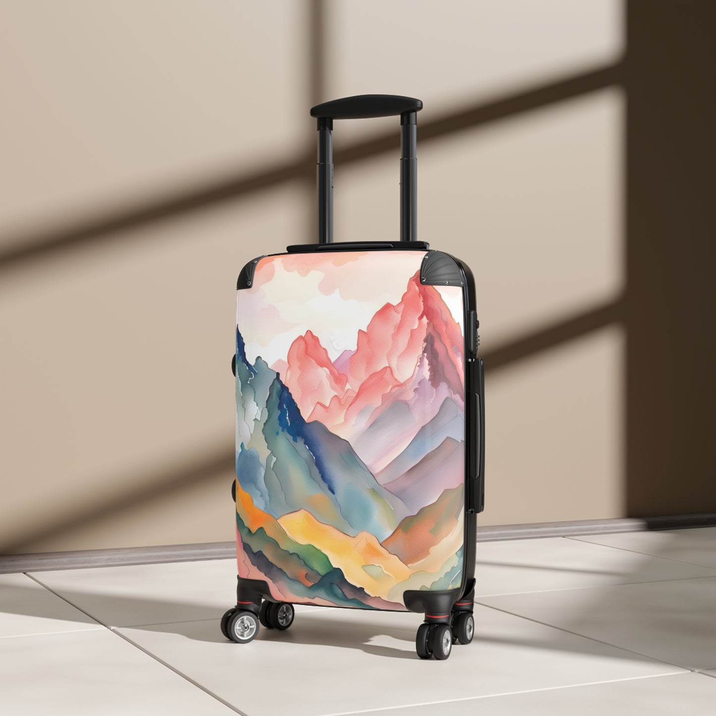 'Watercolor Mountains' Suitcase