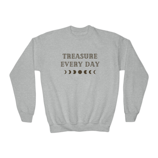 "Treasure Every Day" Youth Crewneck Sweatshirt