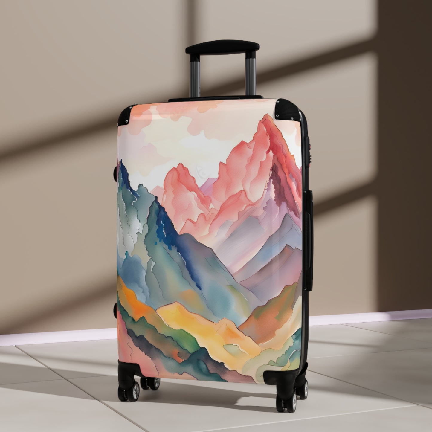 'Watercolor Mountains' Suitcase