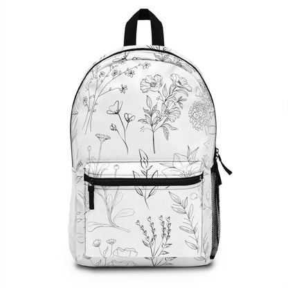 Minimalistic Floral Backpack