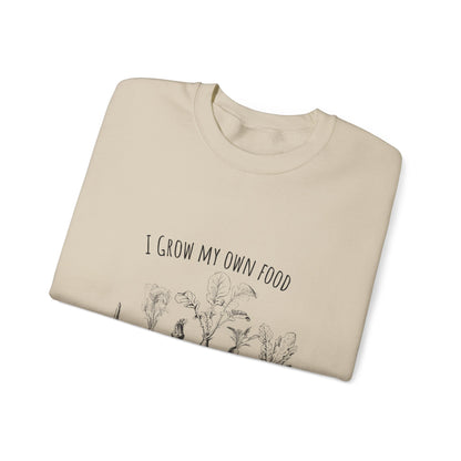 I Grow My Own Food Unisex Crewneck Sweatshirt