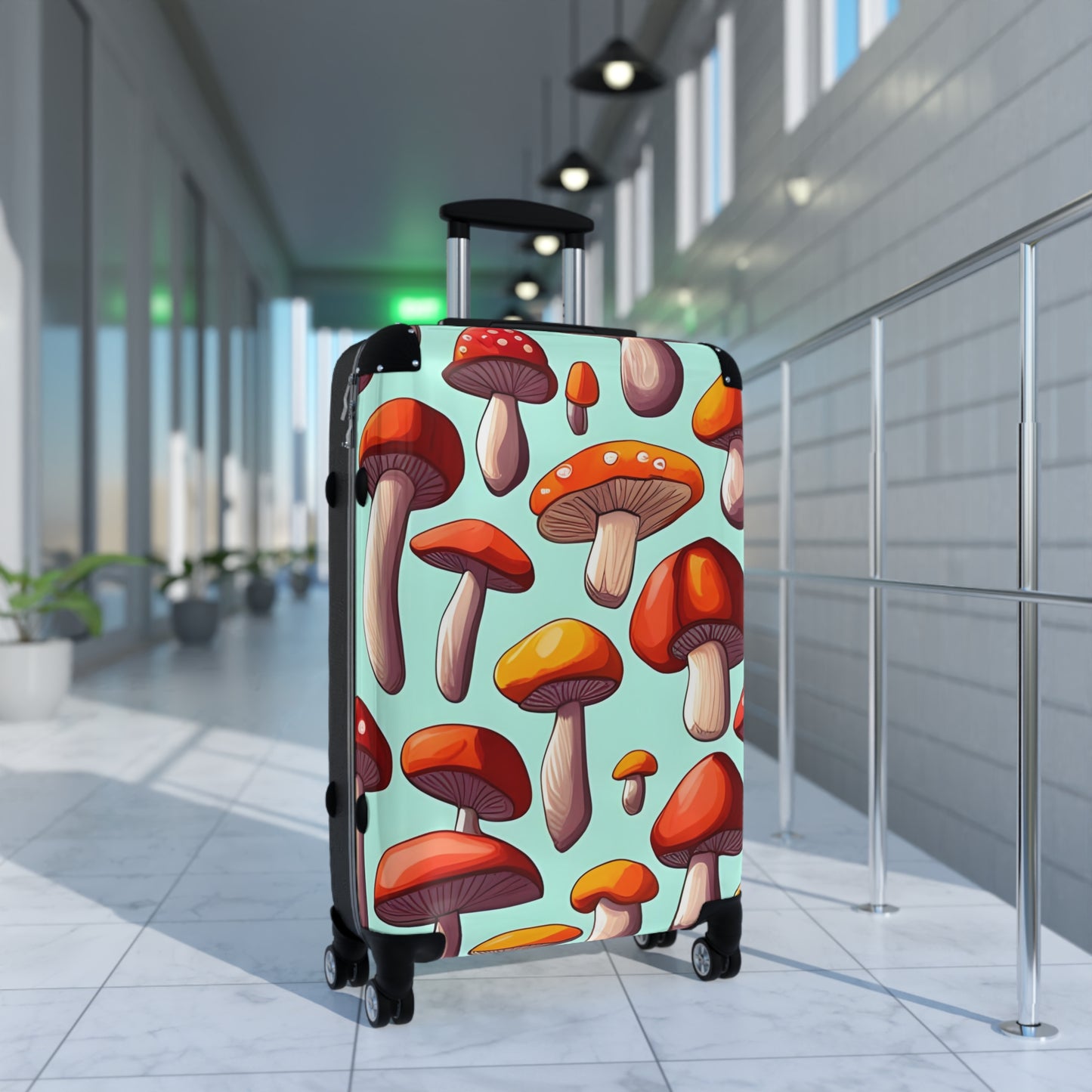 'Painted Mushroom' Suitcase