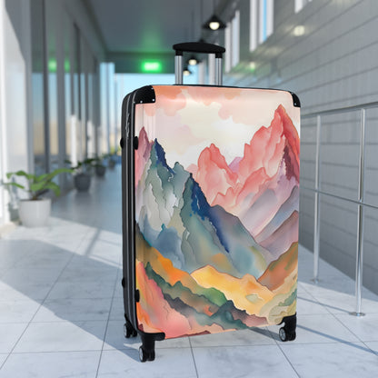 'Watercolor Mountains' Suitcase