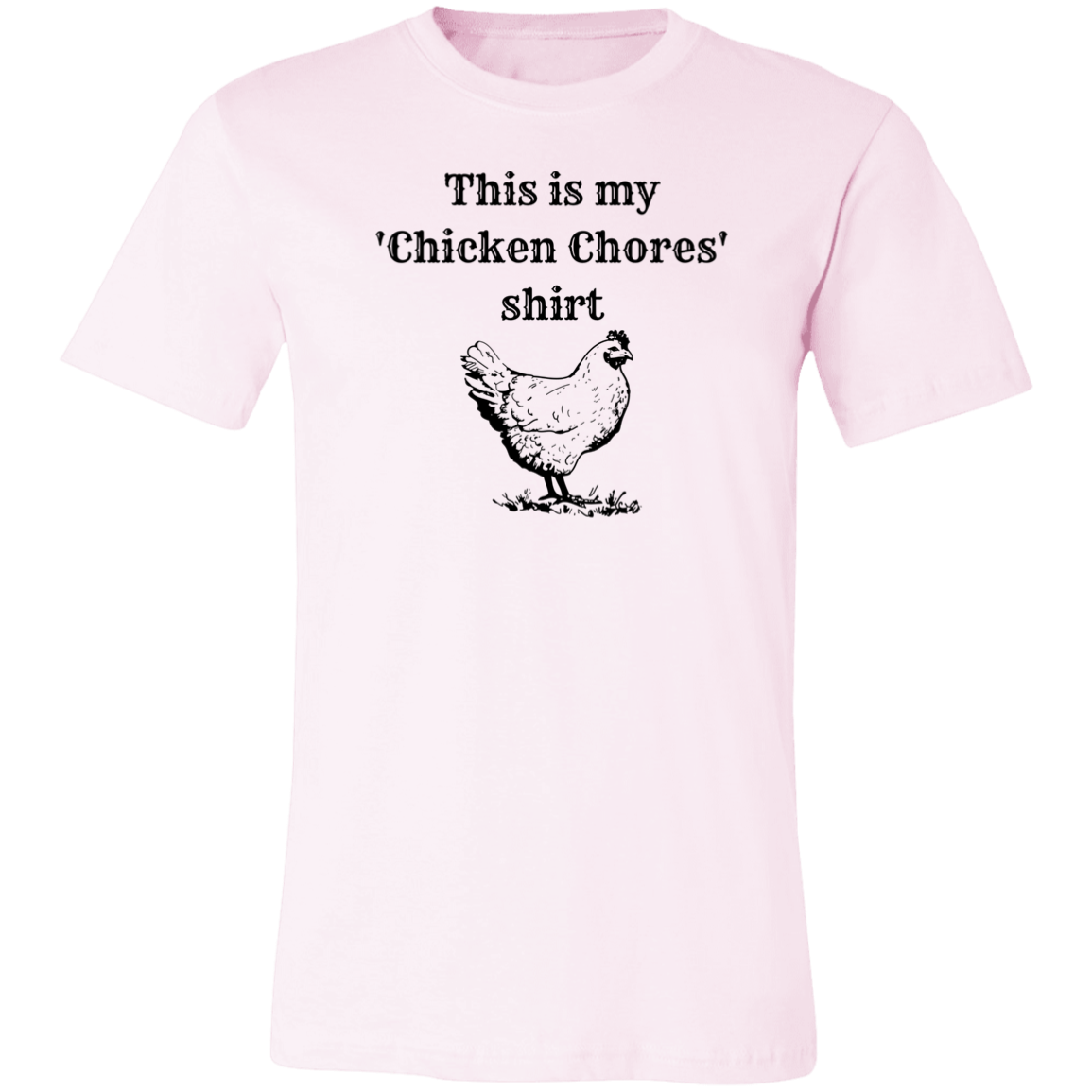 ‘Chicken Chores’ Unisex Jersey Short-Sleeve T-Shirt