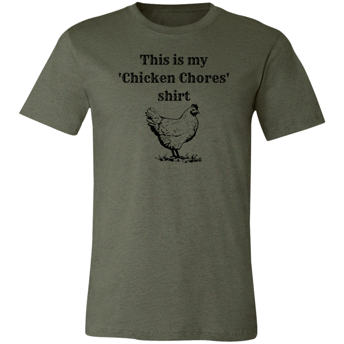 ‘Chicken Chores’ Unisex Jersey Short-Sleeve T-Shirt