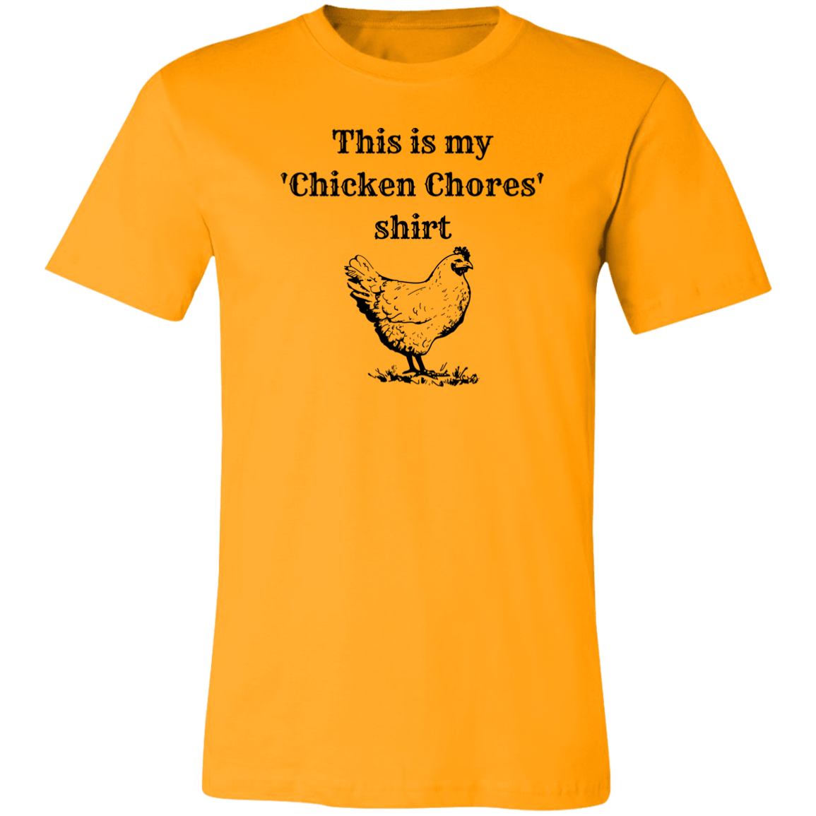 ‘Chicken Chores’ Unisex Jersey Short-Sleeve T-Shirt