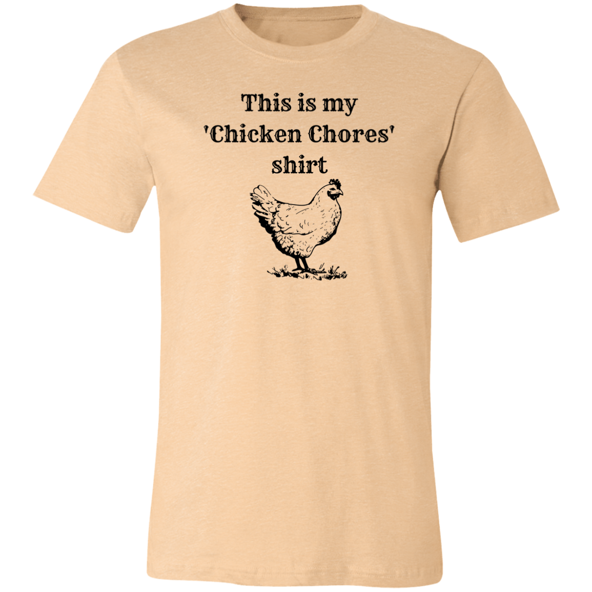 ‘Chicken Chores’ Unisex Jersey Short-Sleeve T-Shirt