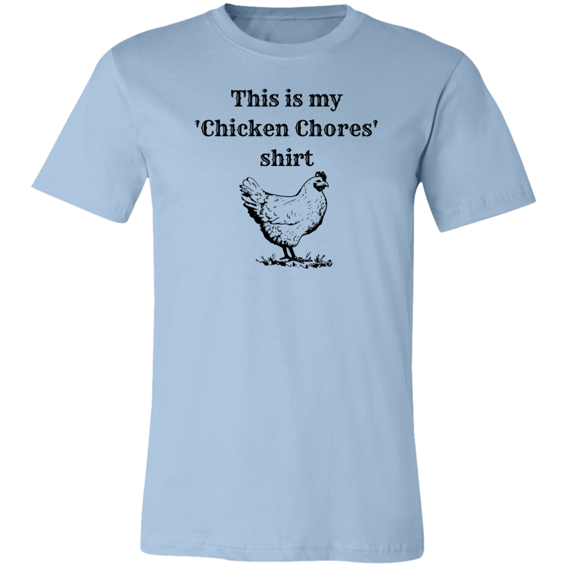 ‘Chicken Chores’ Unisex Jersey Short-Sleeve T-Shirt