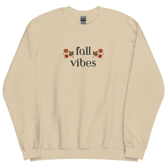 'Fall Vibes' Embroidered Sweatshirt